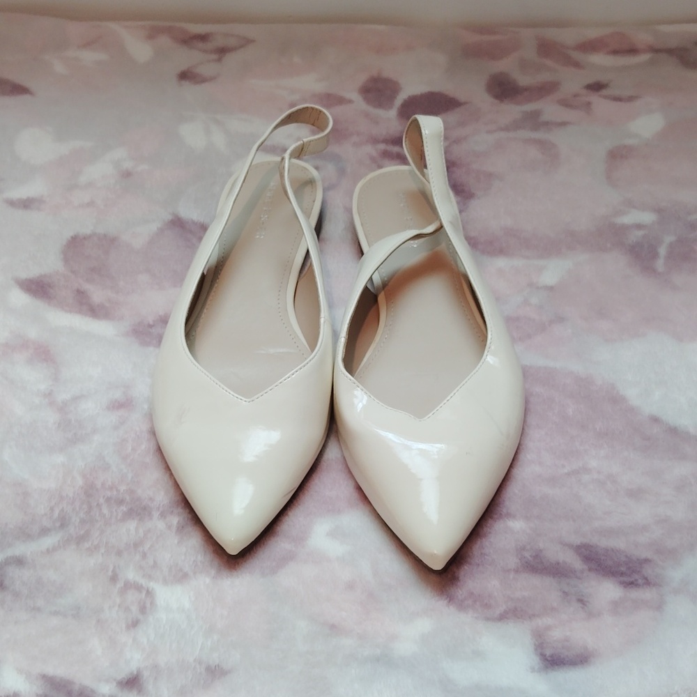 Marc Fisher Pointed Toe Slingback Flats - Picture 3 of 10